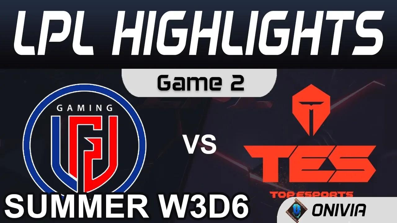 LGD vs TES Highlights Game 2 LPL Summer Season 2020 W3D6 LGD Gaming vs Top Esports by Onivia thumbnail