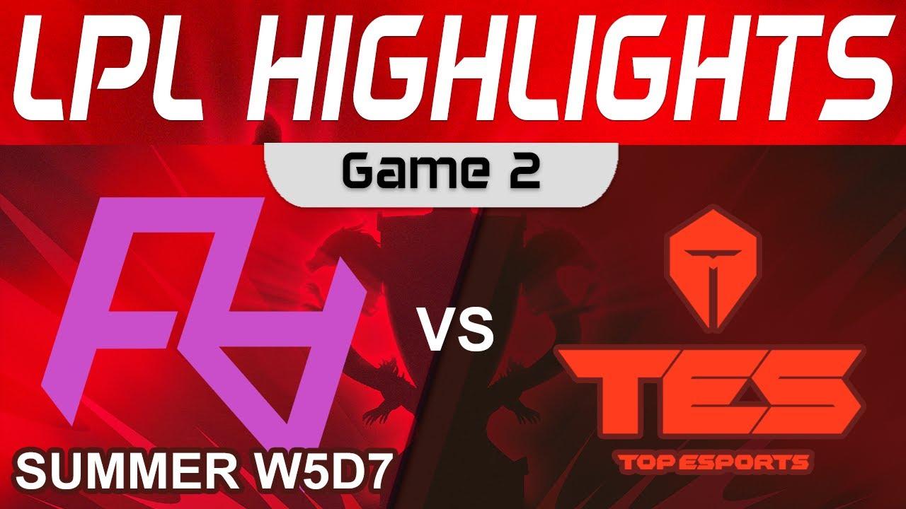 RA vs TES Highlights Game 2 LPL Summer Season 2023 W5D7 Rare Atom vs Top Esports by Onivia thumbnail