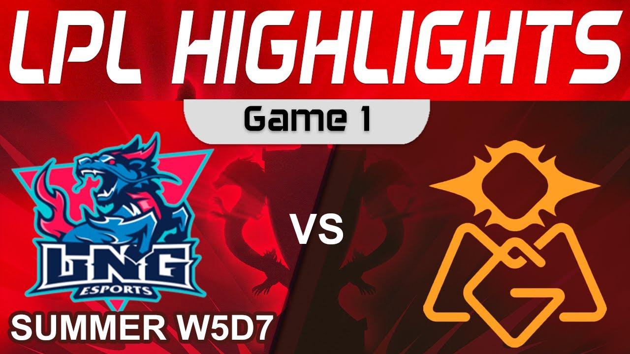 LNG vs OMG Highlights Game 1 LPL Summer Season 2023 W5D7 LNG Esports vs Oh My God by Onivia thumbnail