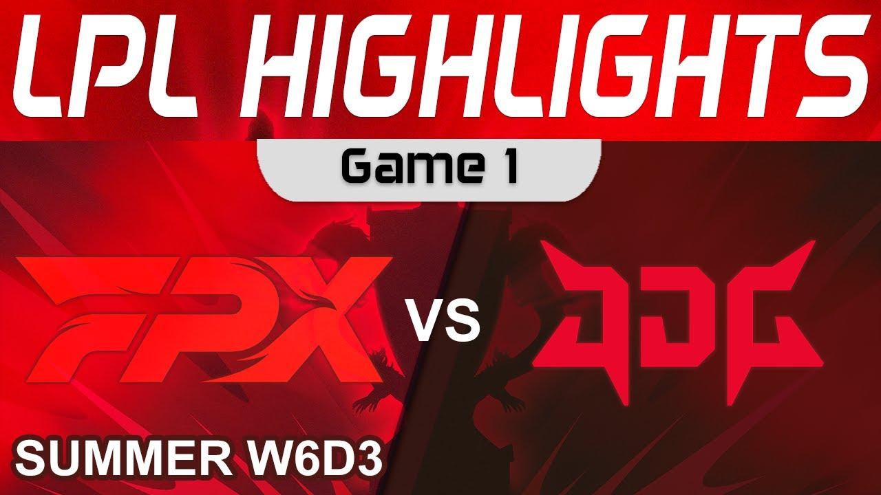 FPX vs JDG Highlights Game 1 LPL Summer Season 2023 W6D3 FunPlus Phoenix vs JD Gaming by Onivia thumbnail