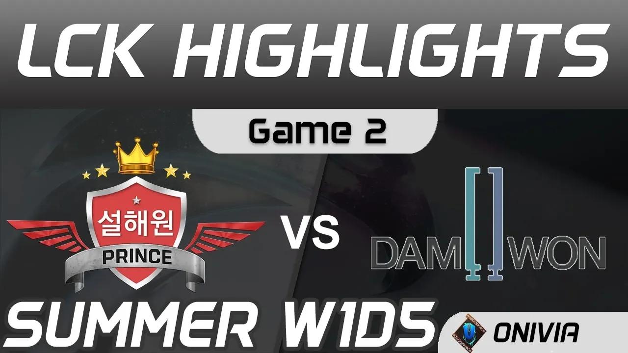 SP vs DWG Highlights Game 2 LCK Summer Season 2020 W1D5 SeolHaeOne Prince vs DAMWON by Onivia thumbnail