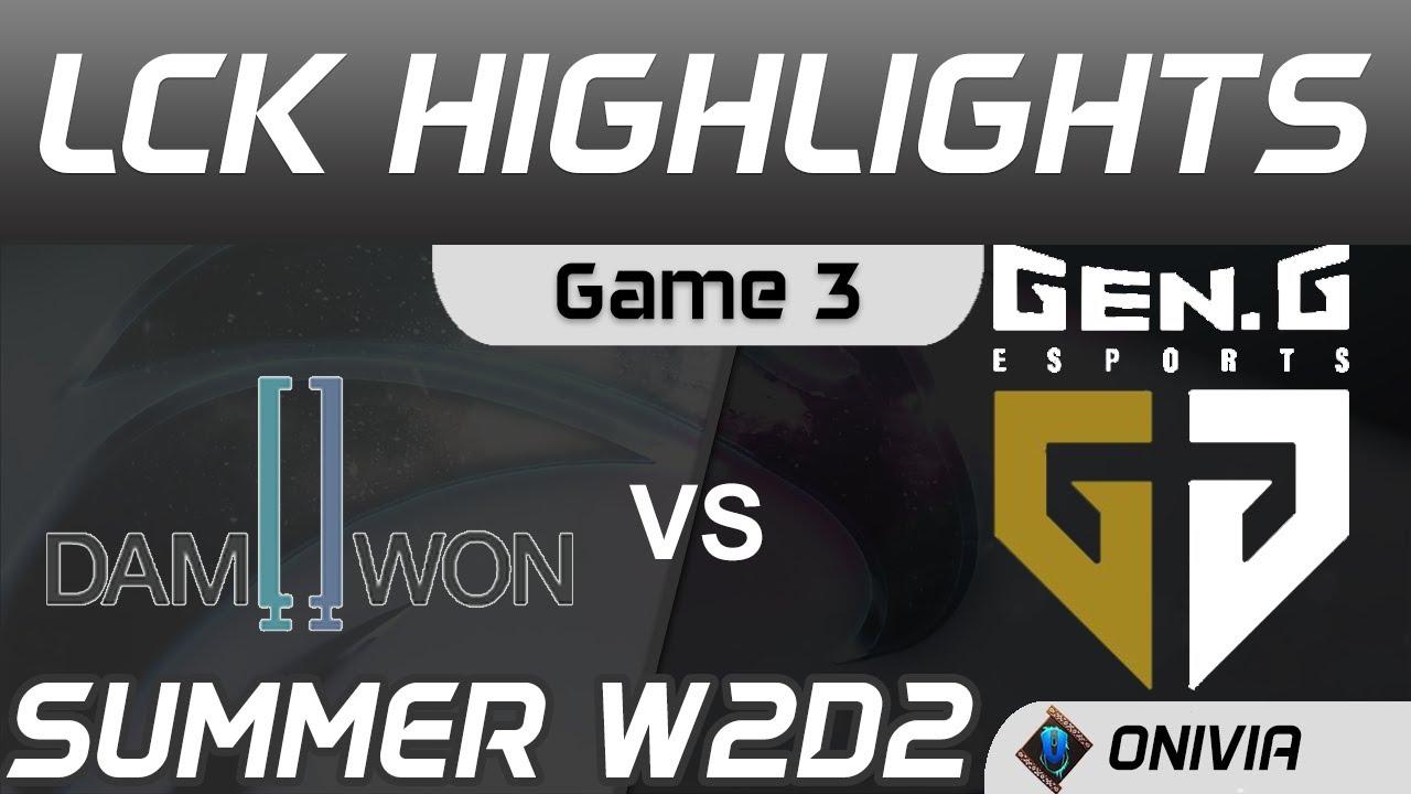 DWG vs GEN Highlights Game 3 LCK Summer Season 2020 W2D2 DAMWON Gaming vs Gen G by Onivia thumbnail