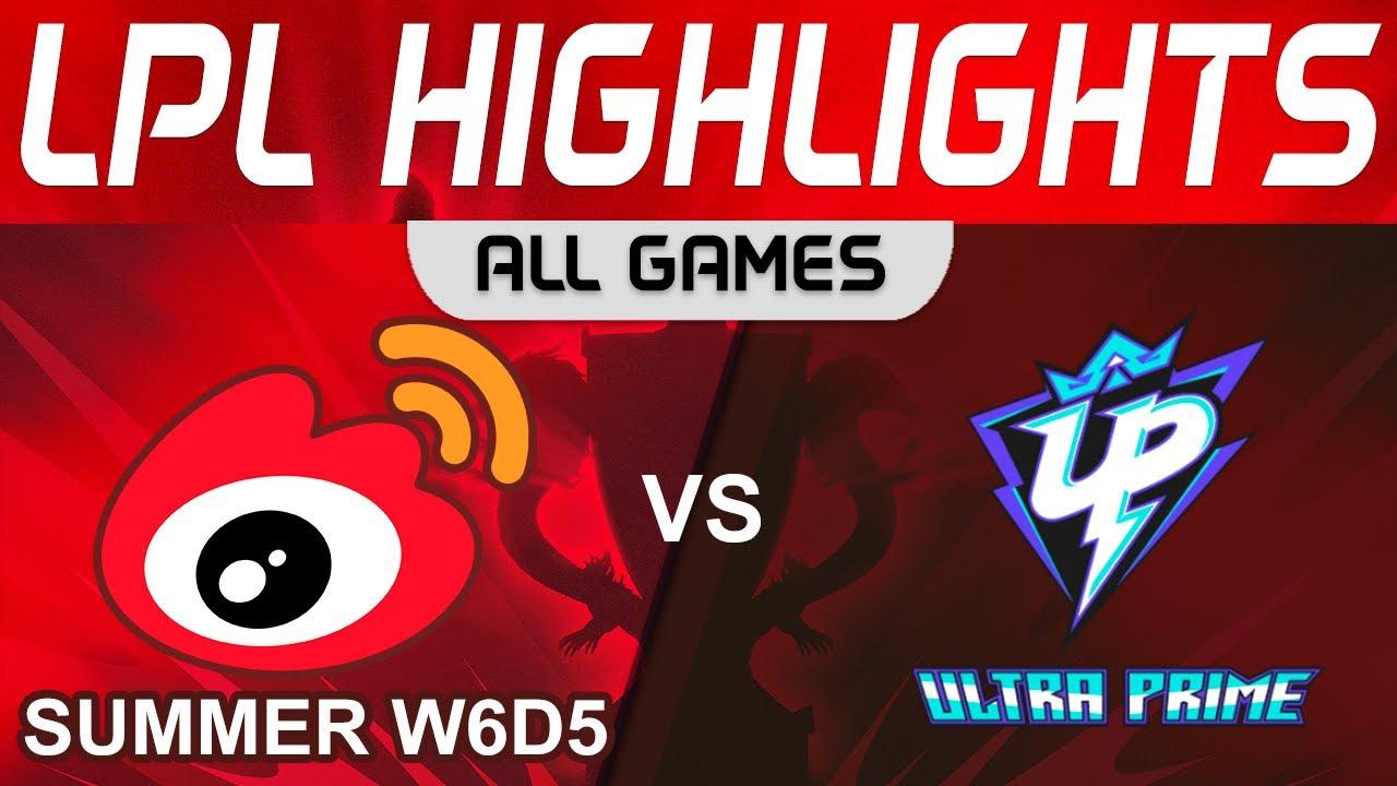 WBG vs UP Highlights ALL GAMES LPL Summer Season 2023 W6D5 Weibo Gaming vs Ultra Prime by Onivia thumbnail