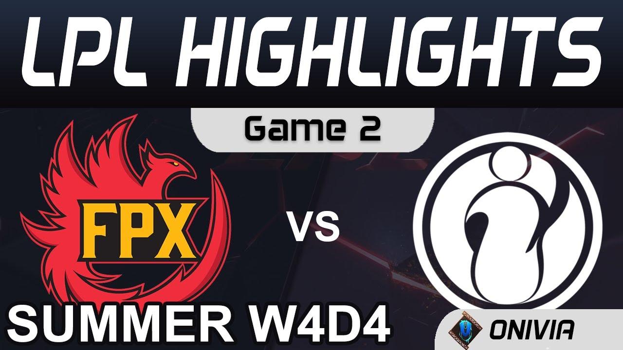 FPX vs IG Highlights Game 2 LPL Summer Season 2020 W4D4 FunPlus Phoenix vs Invictus Gaming by Onivia thumbnail