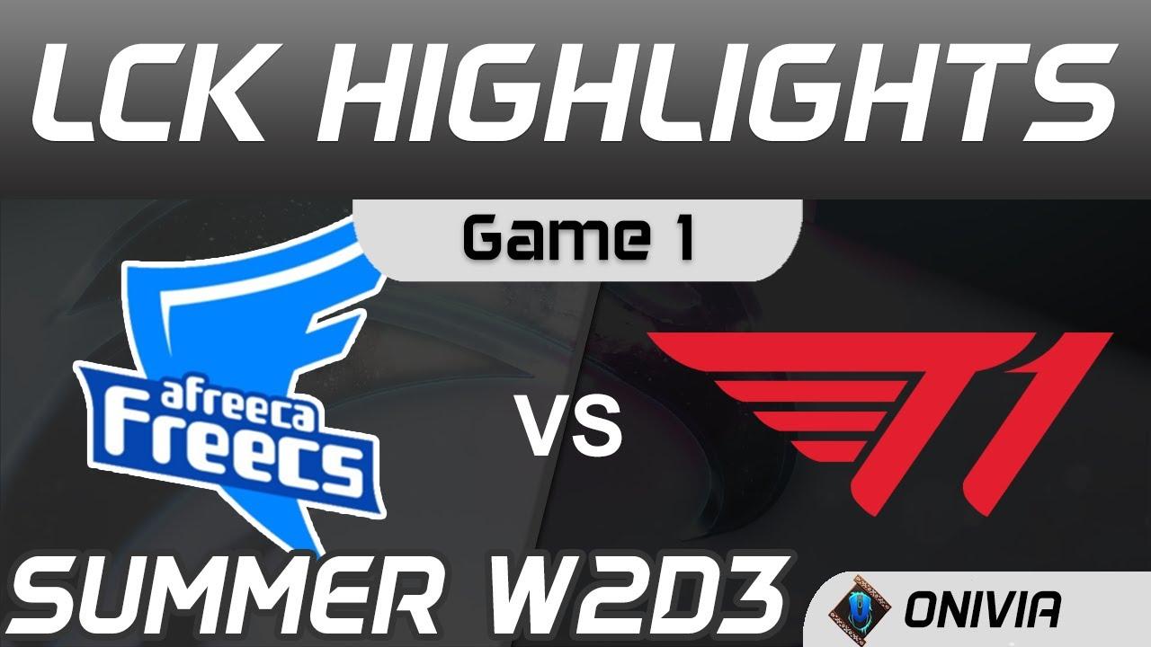 AF vs T1 Highlights Game 1 LCK Summer Season 2020 W2D3 Afreeca Freecs vs T1 by Onivia thumbnail