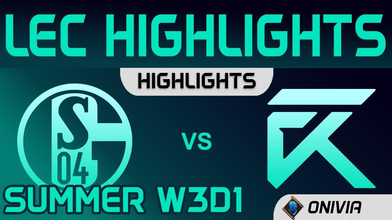 S04 vs XL Highlights Summer W3D1 LEC Summer 2020 FC Schalke 04 vs Excel Esports by Onivia thumbnail