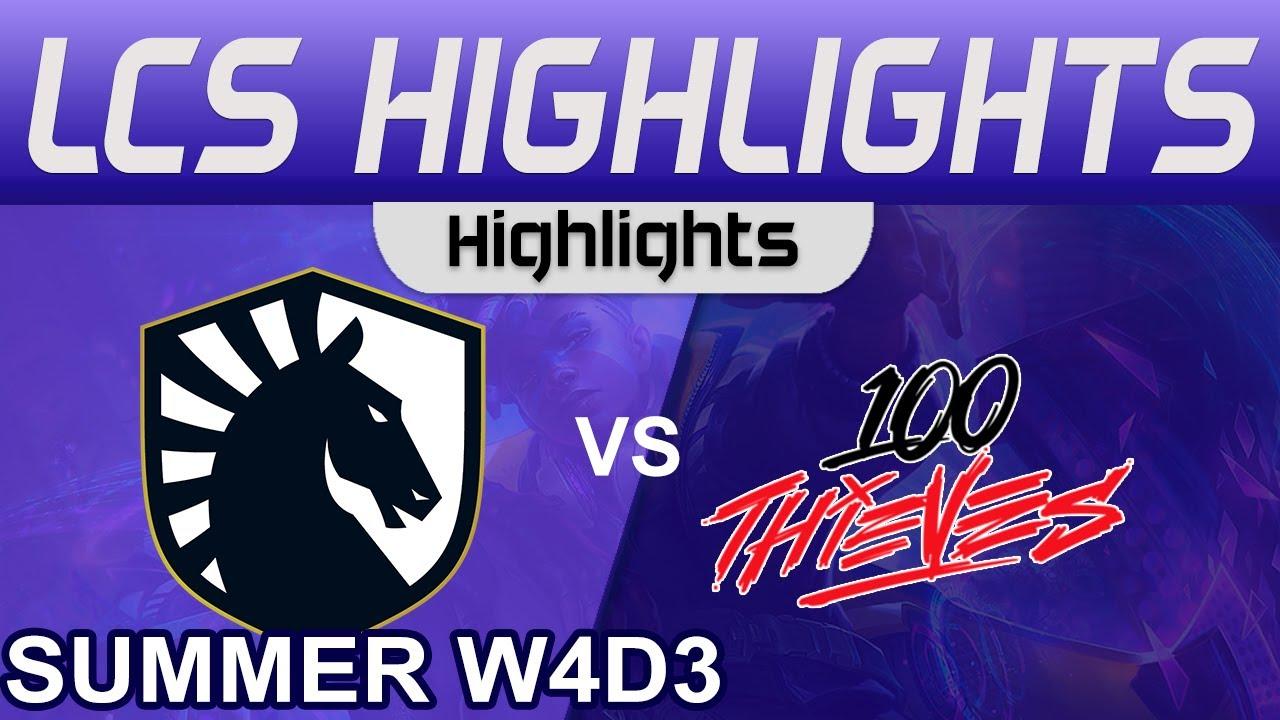 TL vs 100 Highlights LCS Summer Season 2023 W4D3 Team Liquid vs 100 Thieves by Onivia thumbnail