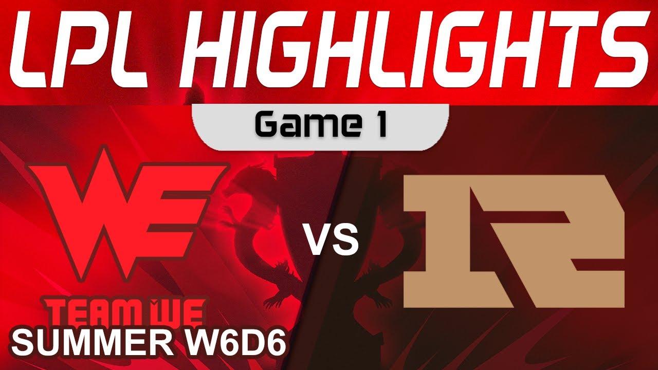 WE vs RNG Highlights Game 1 LPL Summer Season 2023 W6D6 Team WE vs Royal Never Give Up by Onivia thumbnail