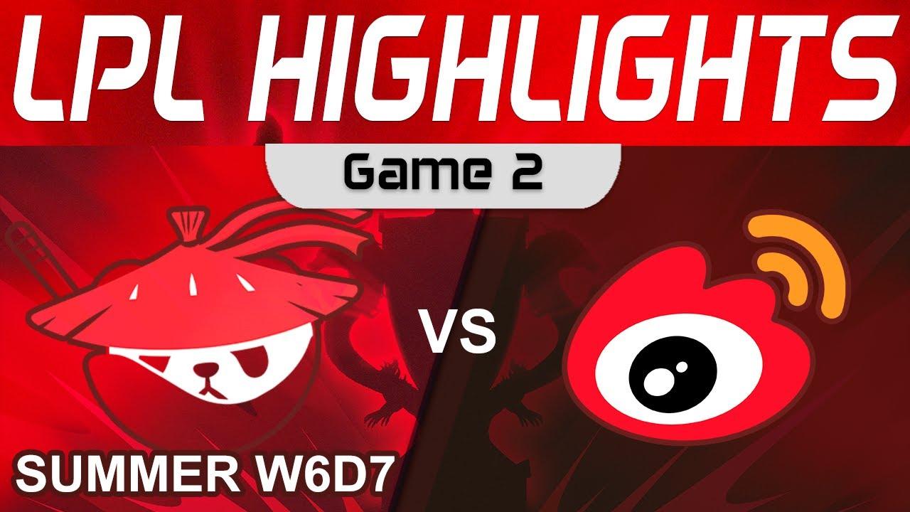 AL vs WBG Highlights Game 2 LPL Summer Season 2023 W6D7 Anyone's Legend vs Weibo Gaming by Onivia thumbnail