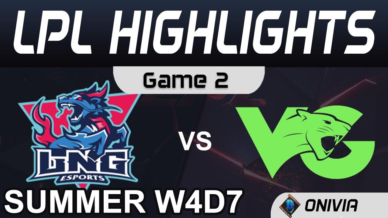 LNG VS VG Highlights Game 2 LPL Summer Season 2020 W4D7 LNG Esports vs Vici Gaming by Onivia thumbnail