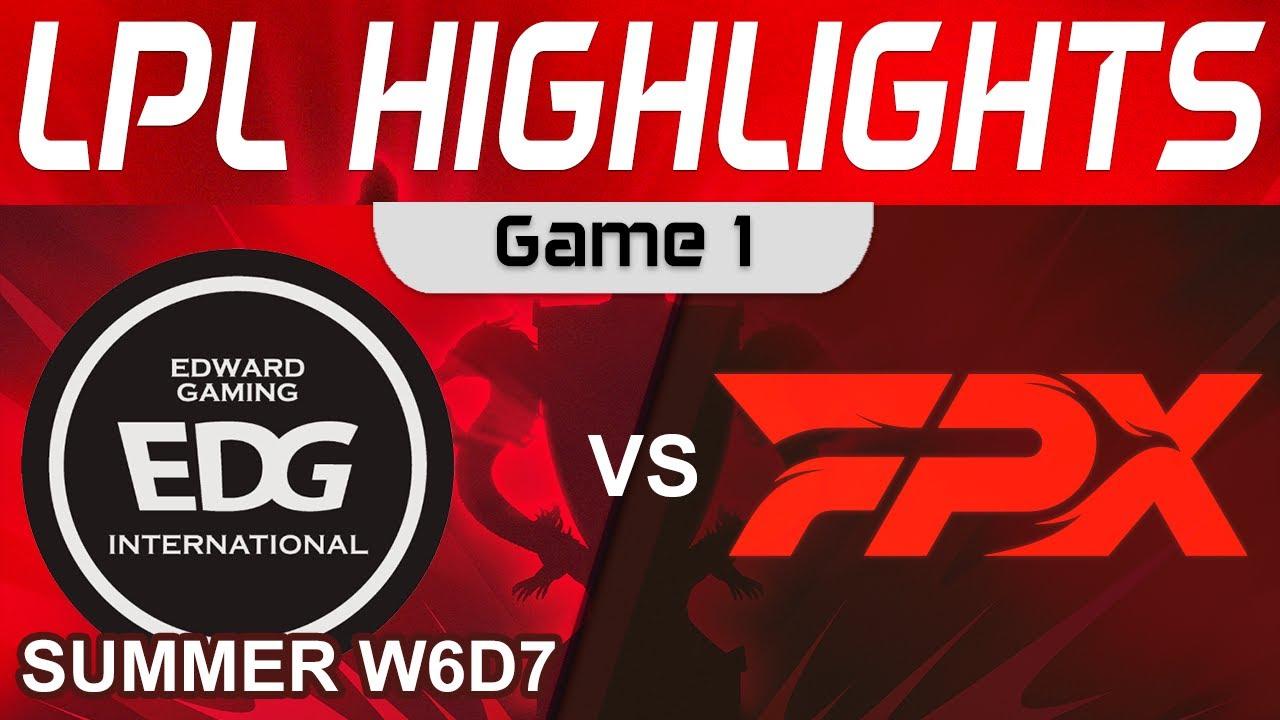 EDG vs FPX Highlights Game 1 LPL Summer Season 2023 W6D7 EDward Gaming vs FunPlus Phoenix by Onivia thumbnail