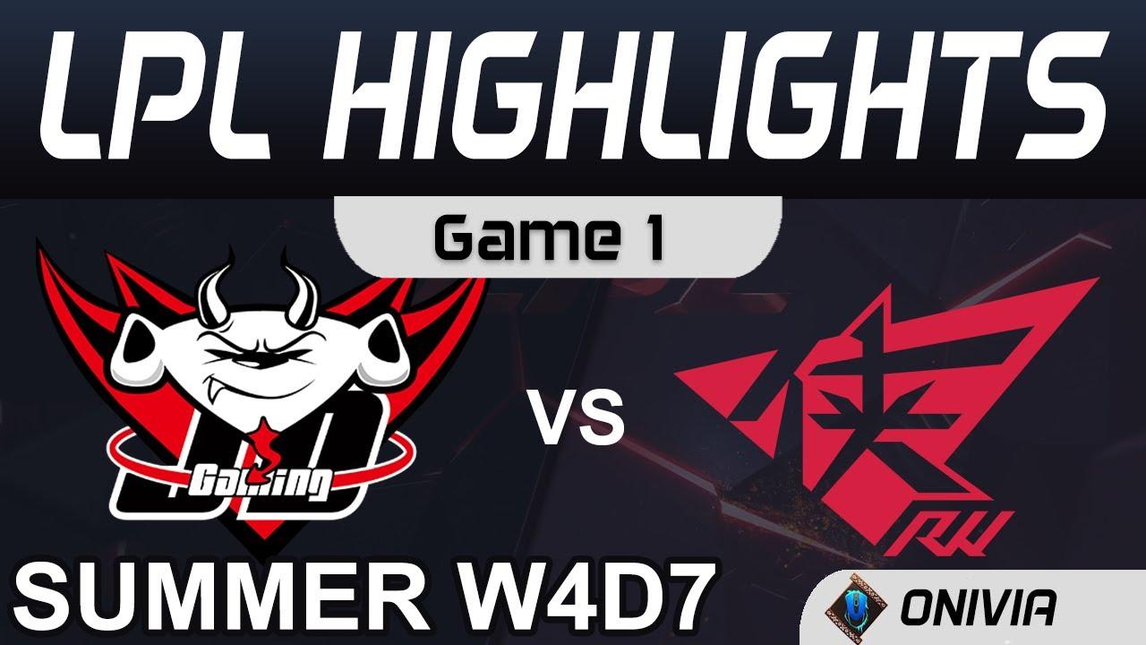 JDG VS RW Highlights Game 1 LPL Summer Season 2020 W4D7 JD Gaming vs Rogue Warriors by Onivia thumbnail