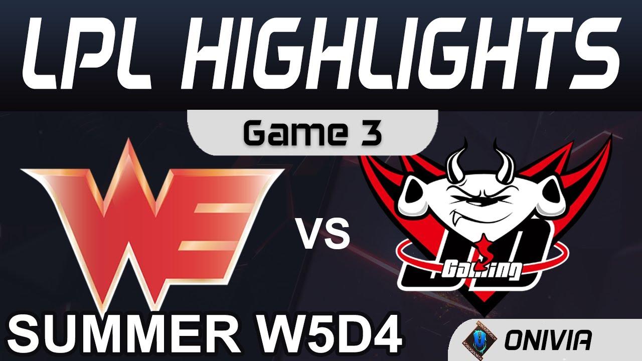 WE vs JDG Highlights Game 3 LPL Summer Season 2020 W5D3 Team WE vs JD Gaming by Onivia thumbnail