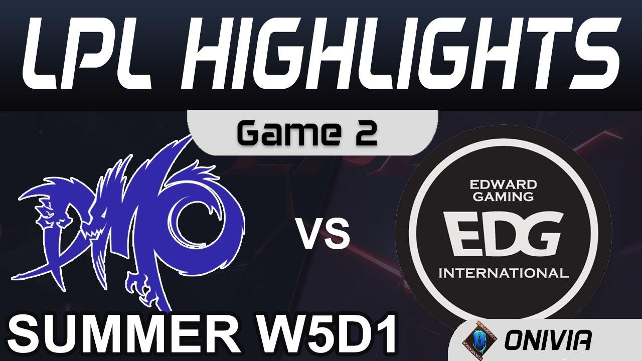 DMO vs EDG Highlights Game 2 LPL Summer Season 2020 W5D1 Dominus Esports vs EDward Gaming by Onivia thumbnail