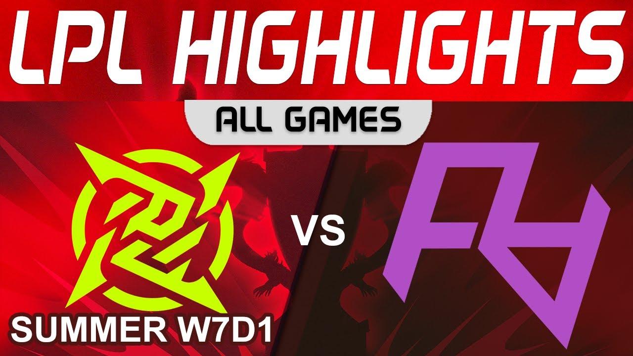 NIP vs RA Highlights ALL GAMES LPL Summer Season 2023 W7D1 Ninjas in Pyjamas vs Rare Atom by Onivia thumbnail