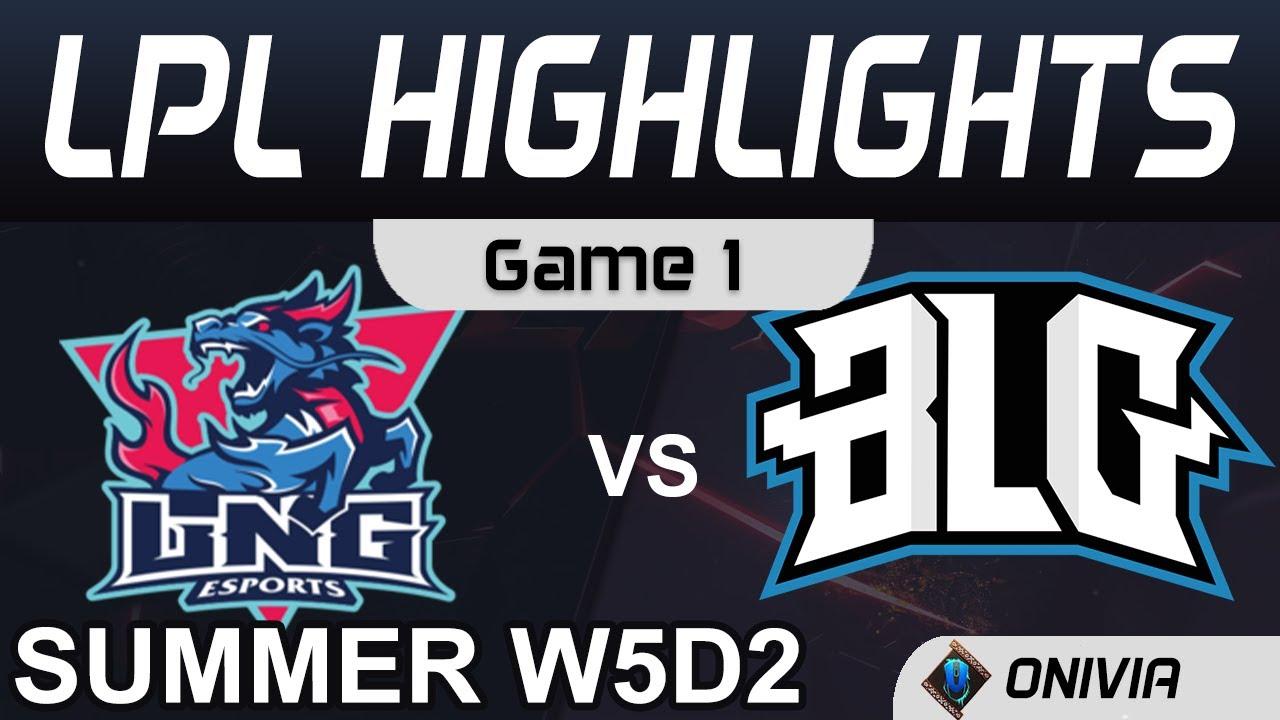 LNG vs BLG Highlights Game 1 LPL Summer Season 2020 W5D2 LNG Esports vs Bilibili Gaming by Onivia thumbnail