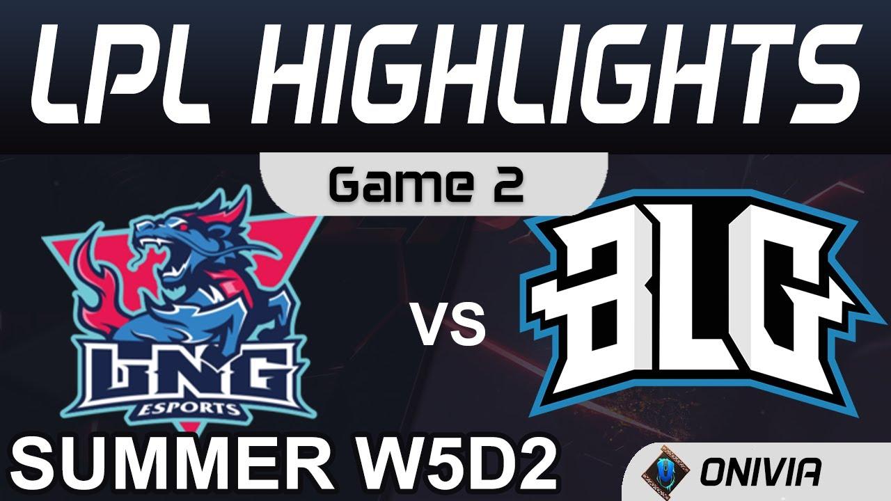 LNG vs BLG Highlights Game 2 LPL Summer Season 2020 W5D2 LNG Esports vs Bilibili Gaming by Onivia thumbnail