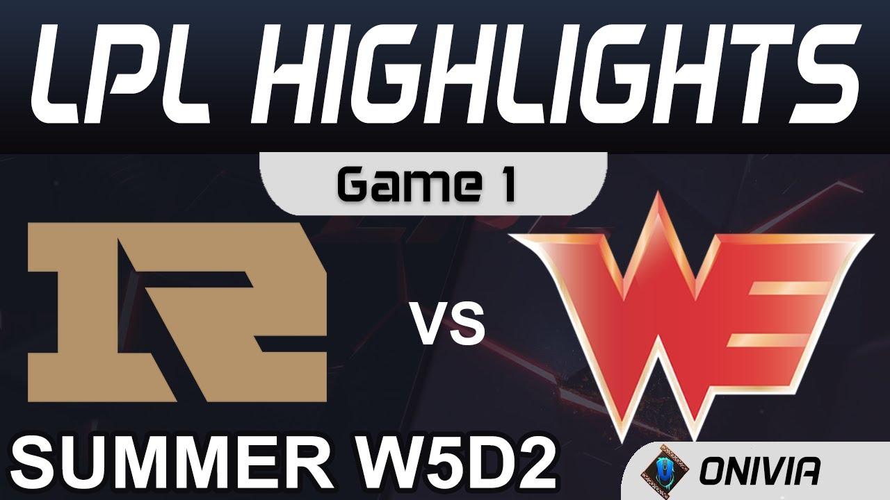 RNG vs WE Highlights Game 1 LPL Summer Season 2020 W5D2 Royal Never Give Up vs Team WE by Onivia thumbnail