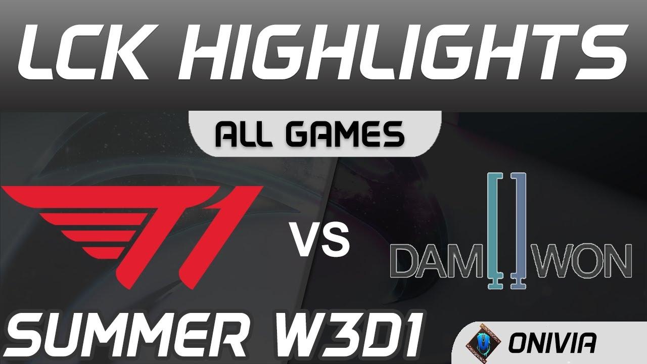 T1 vs DWG Highlights All Games LCK Summer Season 2020 W3D1 T1 vs DAMWON Gaming by Onivia thumbnail