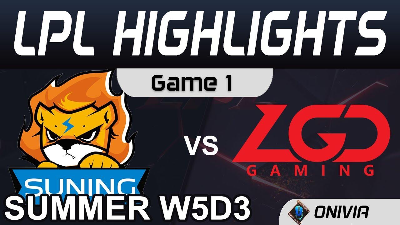 SN vs LGD Highlights Game 1 LPL Summer Season 2020 W5D3 Suning Gaming vs LGD Gaming by Onivia thumbnail