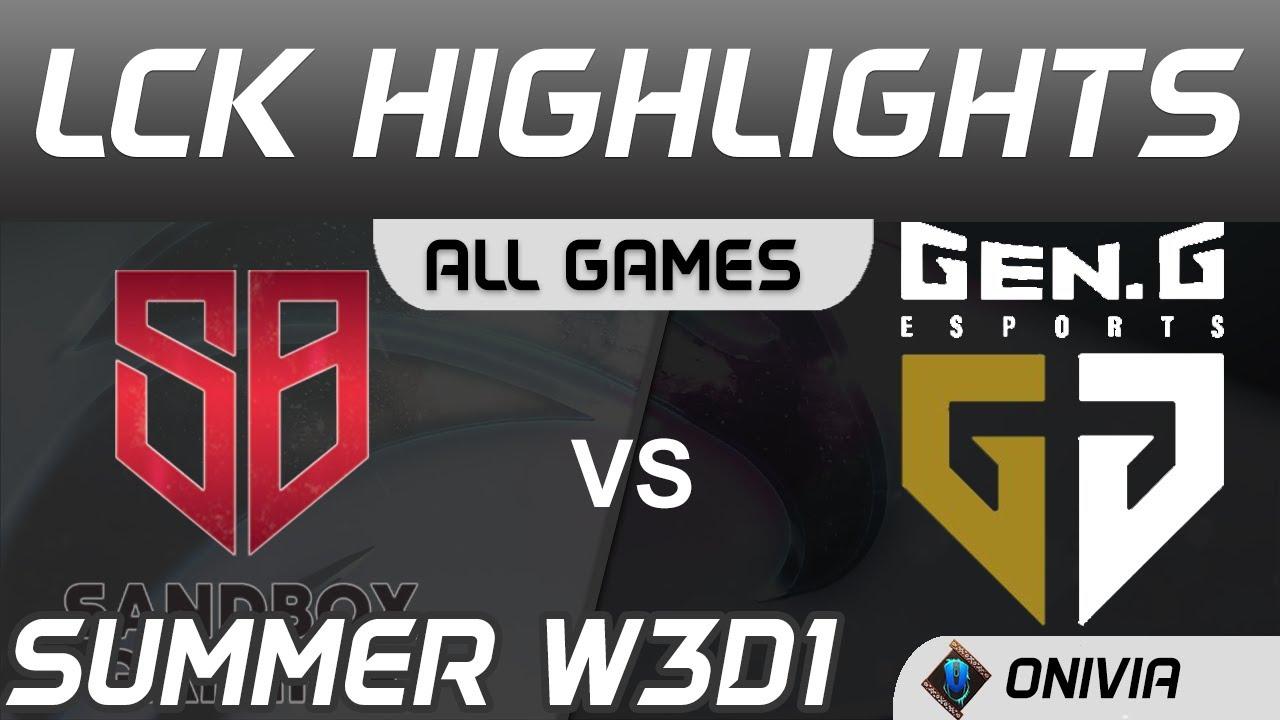 SB vs GEN Highlights All Games LCK Summer Season 2020 W3D1 Sandbox Gaming vs GenG by Onivia thumbnail