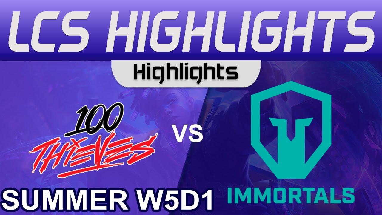 100 vs IMT Highlights LCS Summer Season 2023 W5D1 100 Thieves vs Immortals by Onivia thumbnail