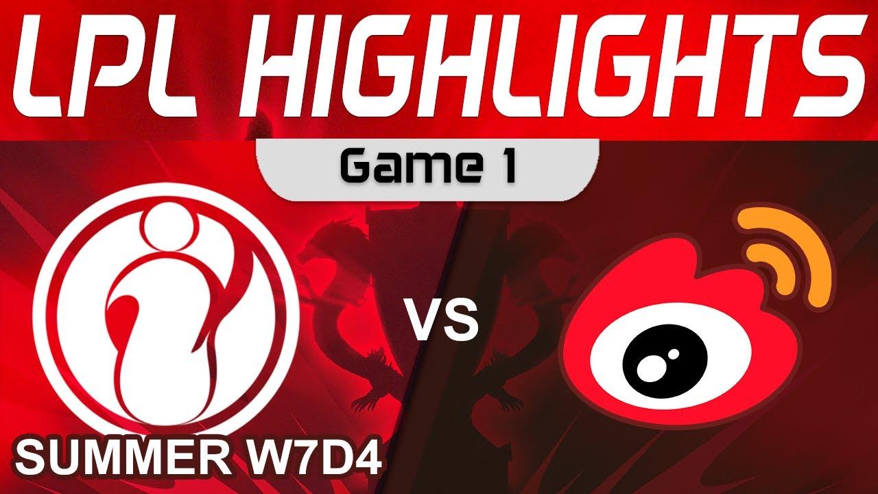 IG vs WBG Highlights Game 1 LPL Summer Season 2023 W7D4 Invictus Gaming vs Weibo Gaming by Onivia thumbnail