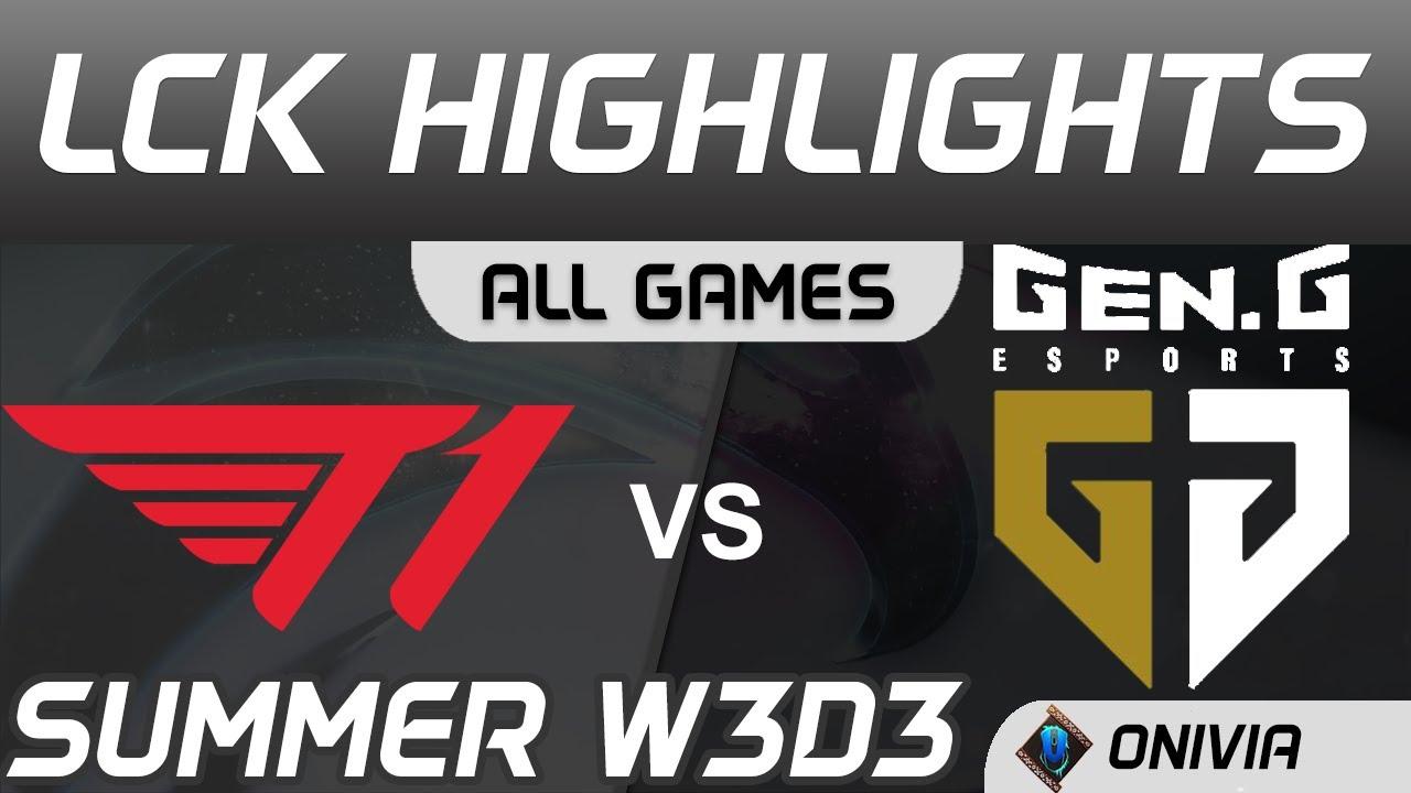 T1 vs GEN Highlights ALL GAMES LCK Summer Season 2020 W3D3 T1 vs Gen G by Onivia thumbnail