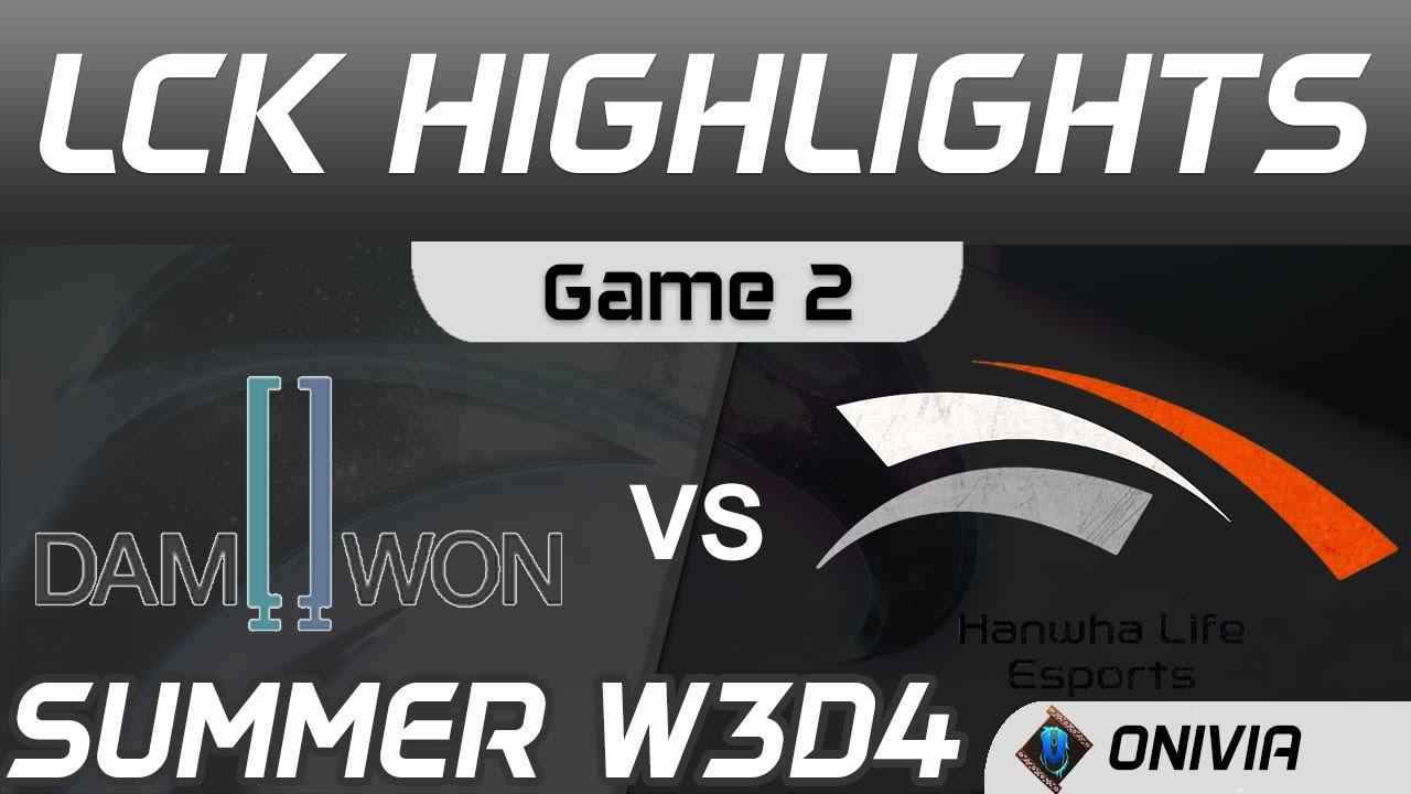 DWG vs HLE Highlights Game 2 LCK Summer Season 2020 W3D4 DAMWON vs Hanwha Life by Onivia thumbnail