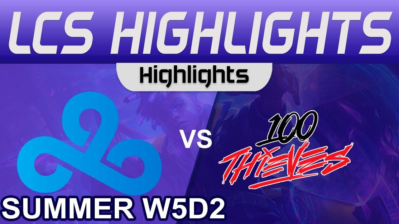 C9 vs 100 Highlights LCS Summer Season 2023 W5D2 Cloud9 vs 100 Thieves by Onivia thumbnail