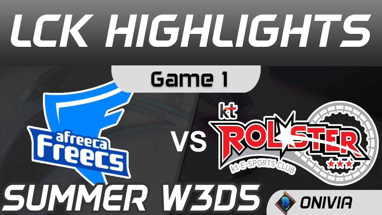 AF vs KT Highlights Game 1 LCK Summer Season 2020 W3D5 Afreeca Freecs vs KT Rolster by Onivia thumbnail