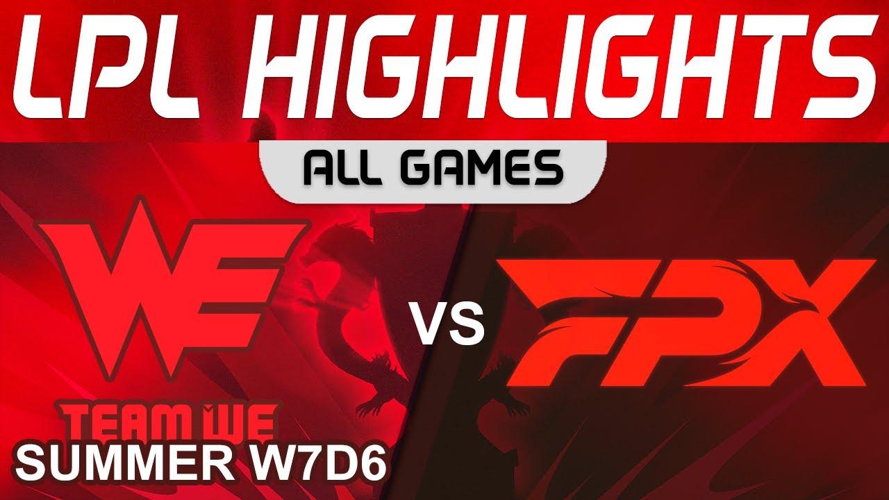 WE vs FPX Highlights ALL GAMES LPL Summer Season 2023 W7D6 Team WE vs FunPlus Phoenix by Onivia thumbnail