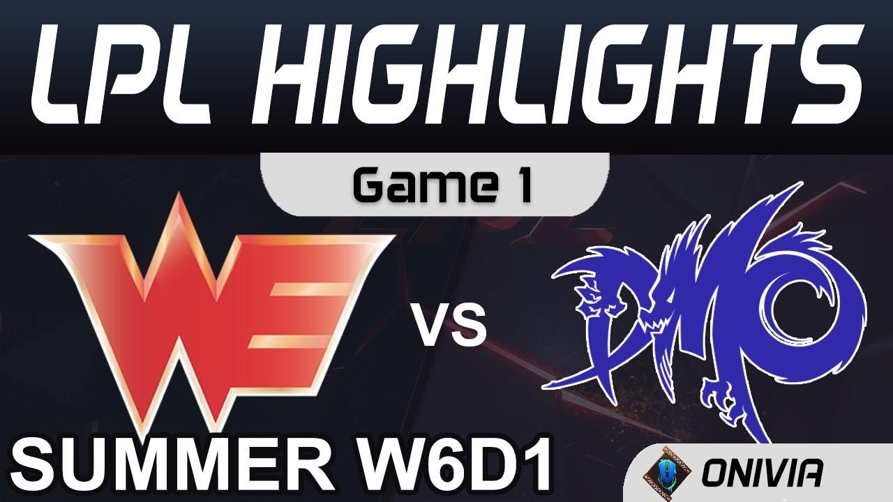 WE vs DMO Highlights Game 1 LPL Summer Season 2020 W6D1 Team WE vs Dominus Esports by Onivia thumbnail