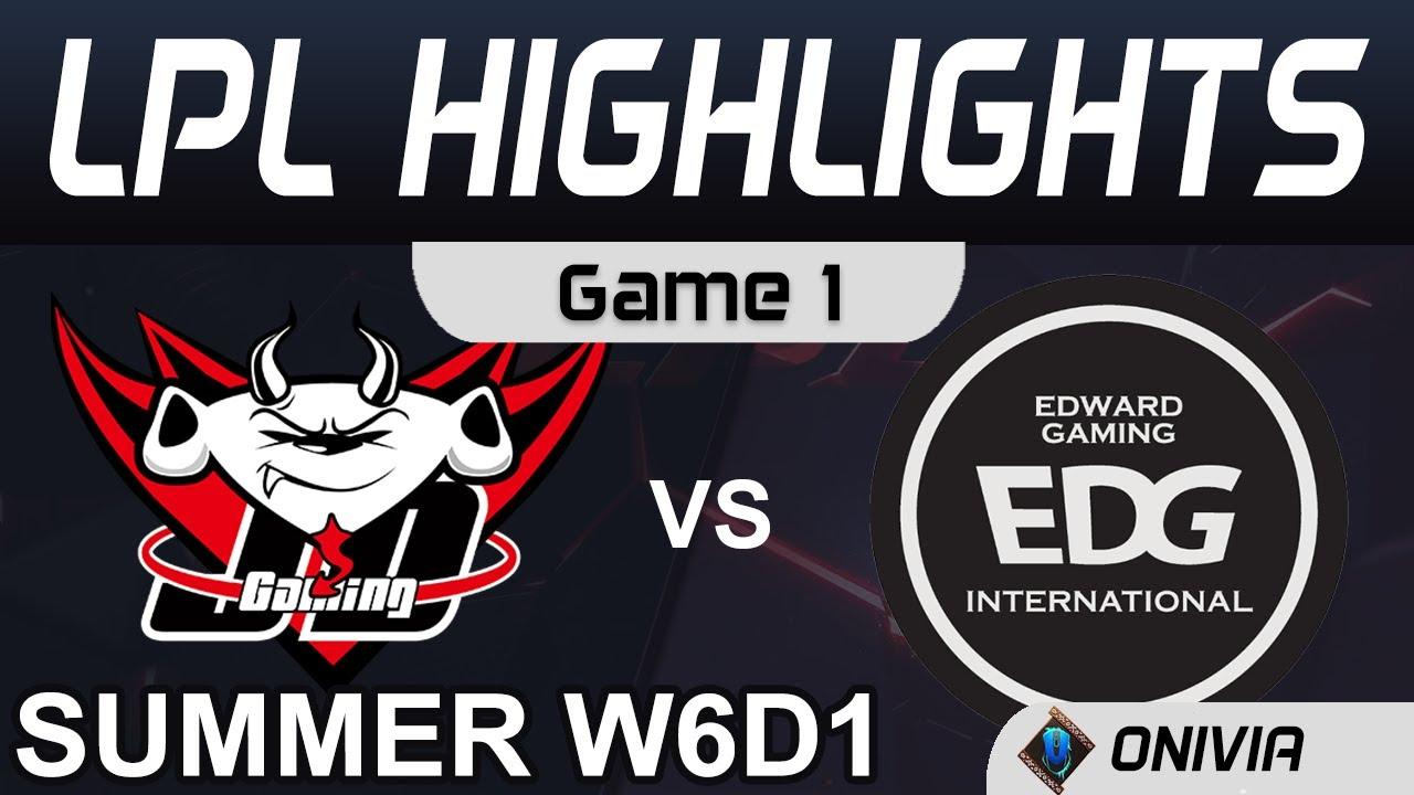 JDG vs EDG Highlights Game 1 LPL Summer Season 2020 W6D1 JD Gaming vs EDward Gaming by Onivia thumbnail