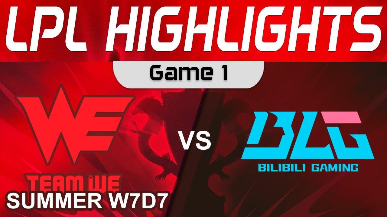 WE vs BLG Highlights Game 1 LPL Summer Season 2023 W7D7 Team WE vs Bilibili Gaming by Onivia thumbnail