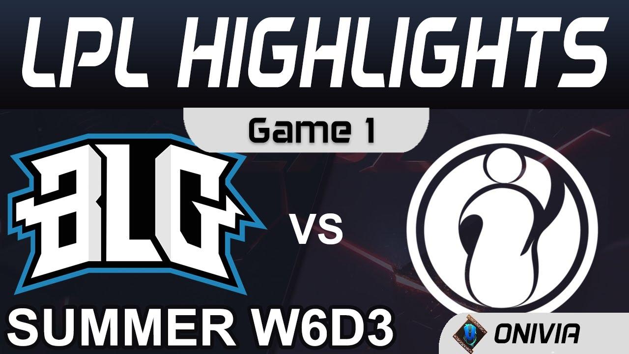 BLG vs IG Highlights Game 1 LPL Summer Season 2020 W6D3 Bilibili Gaming vs Invictus Gaming by Onivia thumbnail