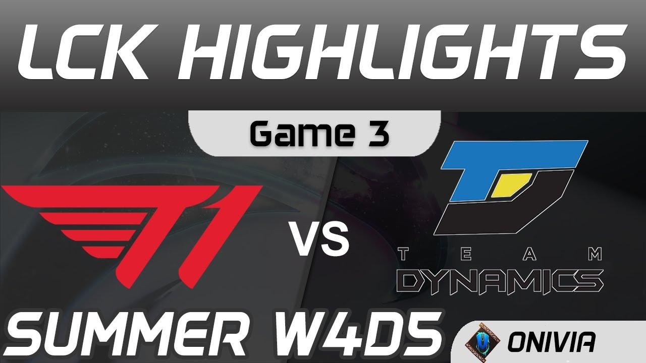 T1 vs DYN Highlights Game 3 LCK Summer Season 2020 W4D5 T1 vs Team Dynamics by Onivia thumbnail