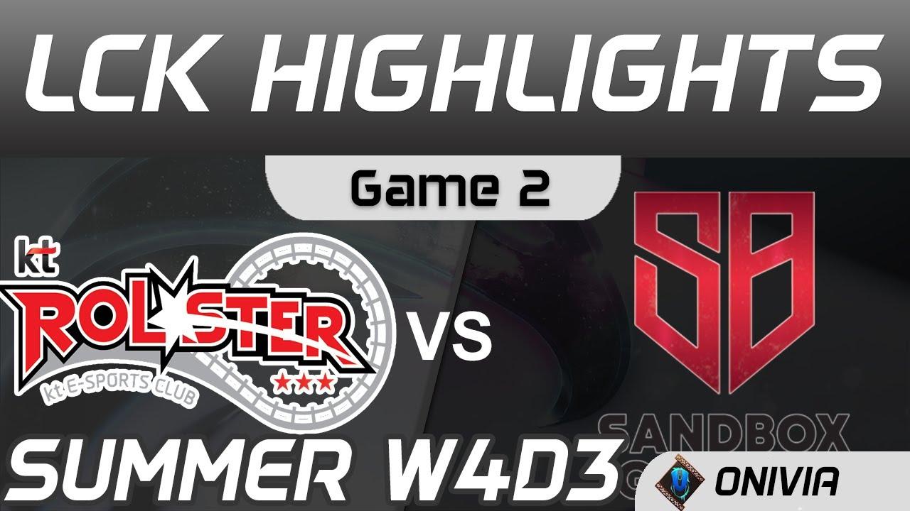 KT vs SB Highlights Game 2 LCK Summer Season 2020 W4D3 KT Rolster vs SANDBOX Gaming by Onivia thumbnail