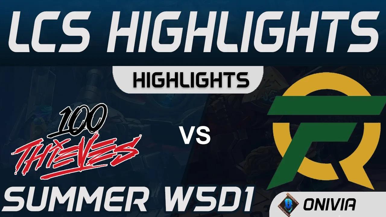 100 vs FLY Highlights LCS Summer 2020 W5D1 100 Thieves vs FlyQuest by Onivia thumbnail