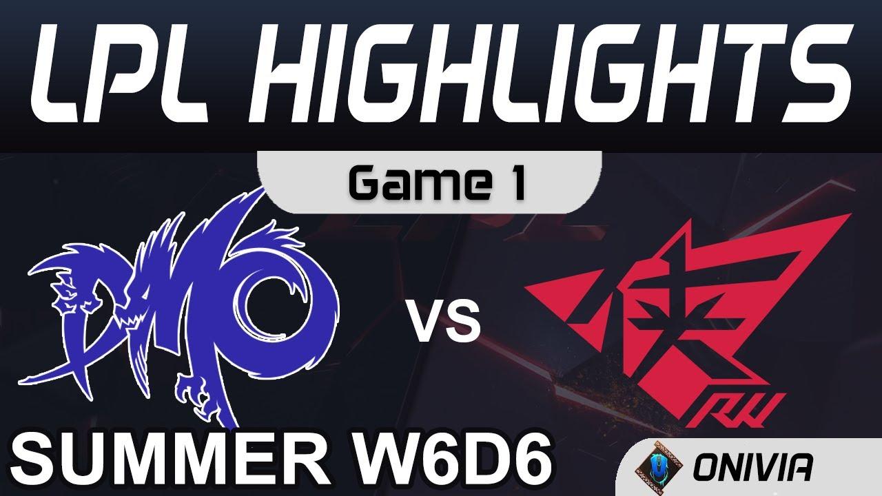 DMO vs RW Highlights Game 1 LPL Summer Season 2020 W6D6 Dominus Esports vs Rogue Warriors by Onivia thumbnail