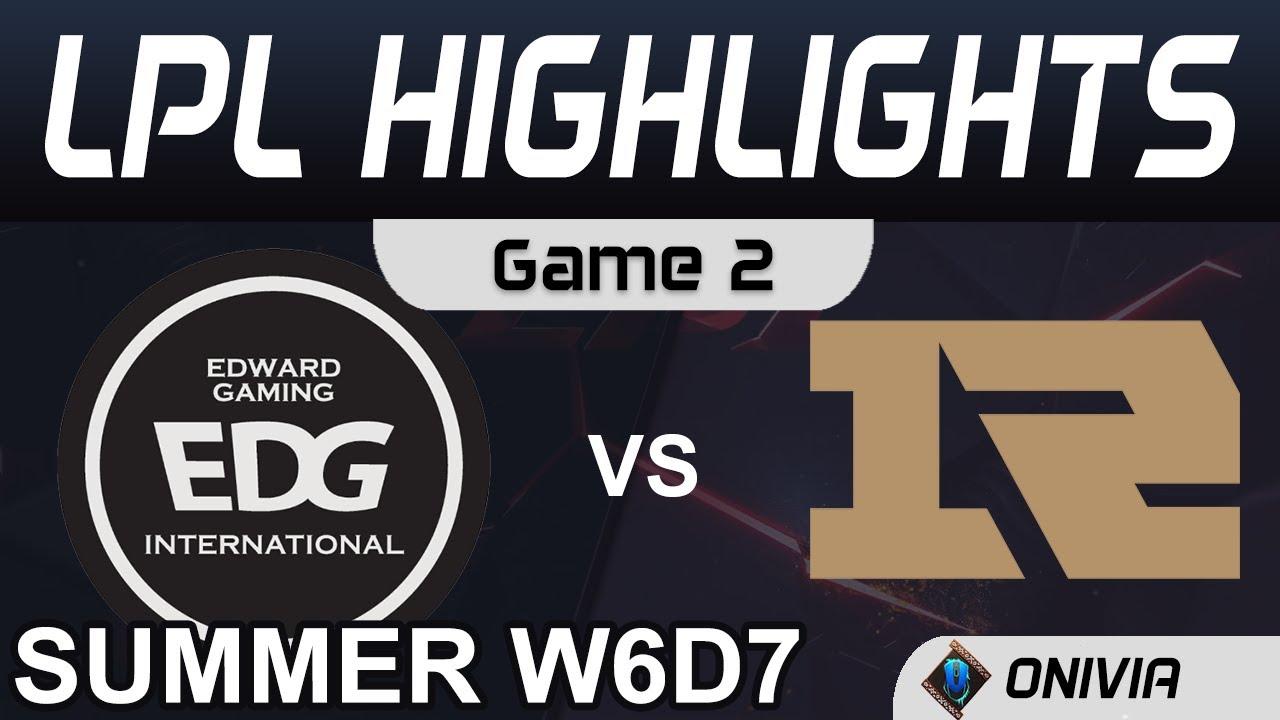 EDG vs RNG Highlights Game 2 LPL Summer Season 2020 W6D7 EDward Gaming vs Royal Never Give Up by Oni thumbnail