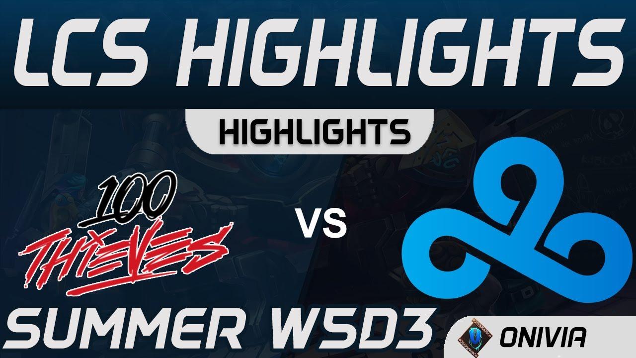 100 vs C9 Highlights LCS Summer 2020 W5D3 100 Thieves vs Cloud9 by Onivia thumbnail