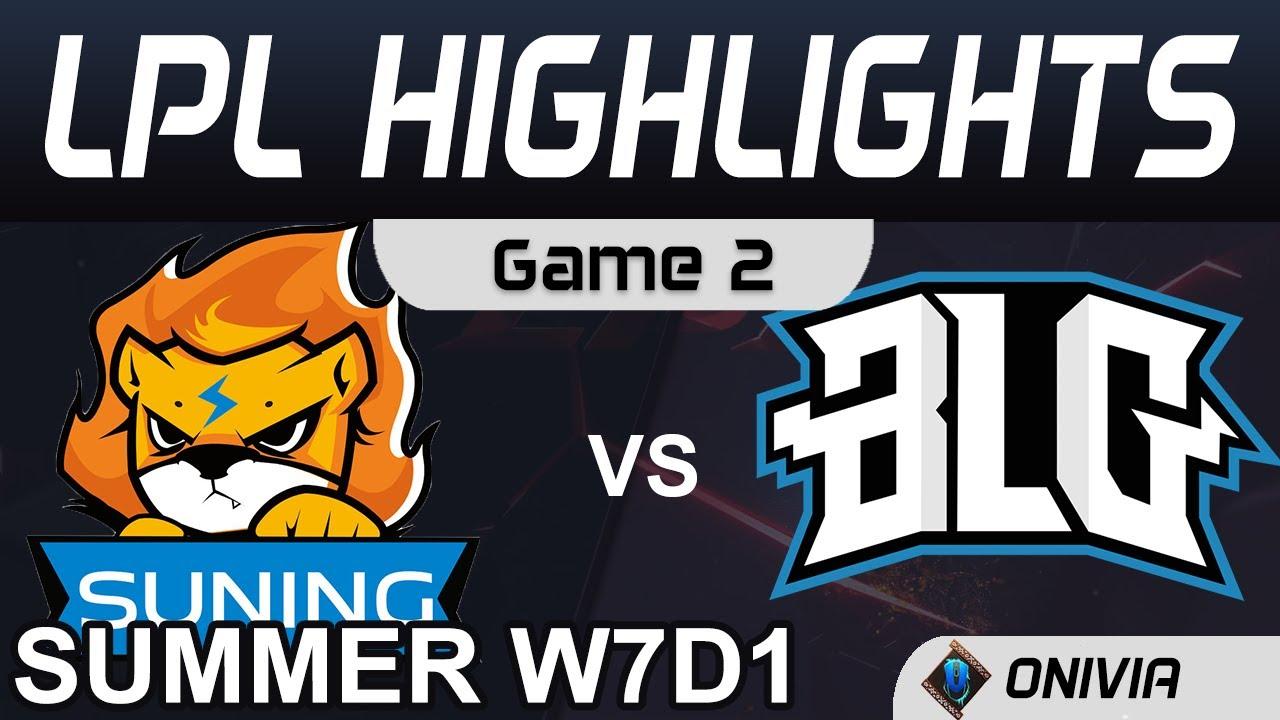 SN vs BLG Highlights Game 2 LPL Summer Season 2020 W7D1 Suning vs Bilibili Gaming by Onivia thumbnail