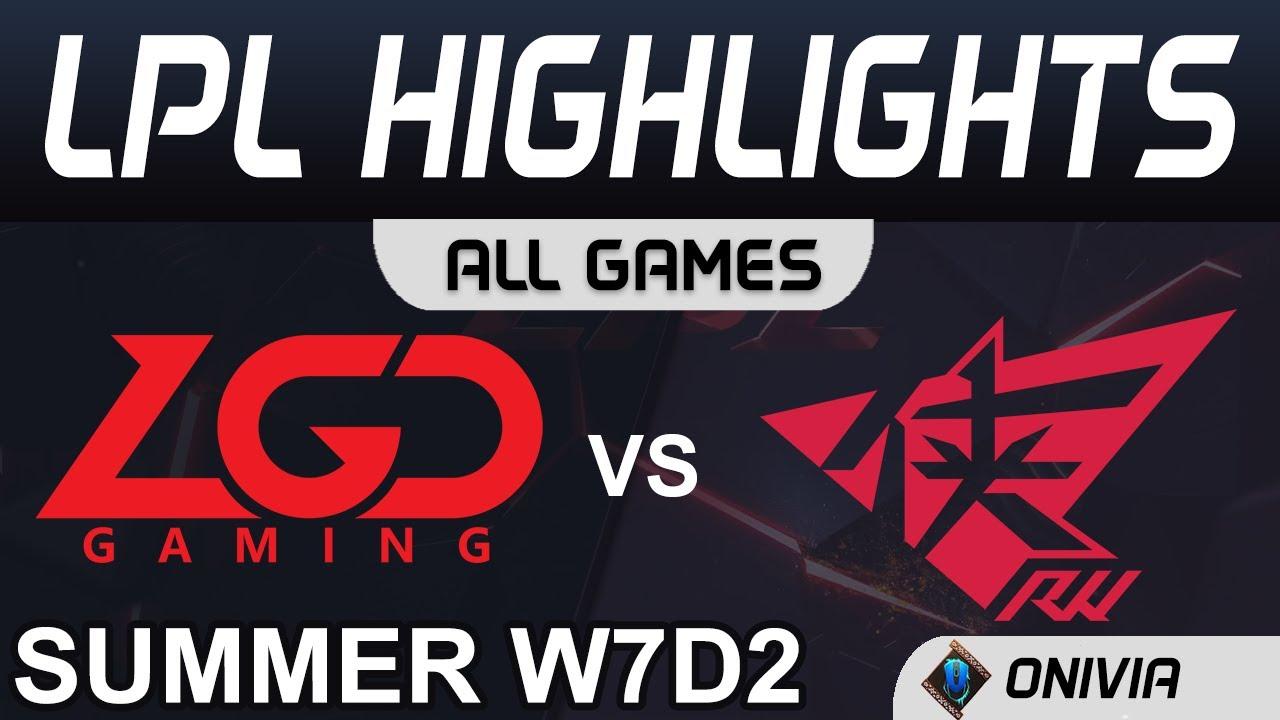 LGD vs RW Highlights ALL GAMES LPL Summer Season 2020 W7D2 LGD Gaming vs Rogue Warriors by Onivia thumbnail