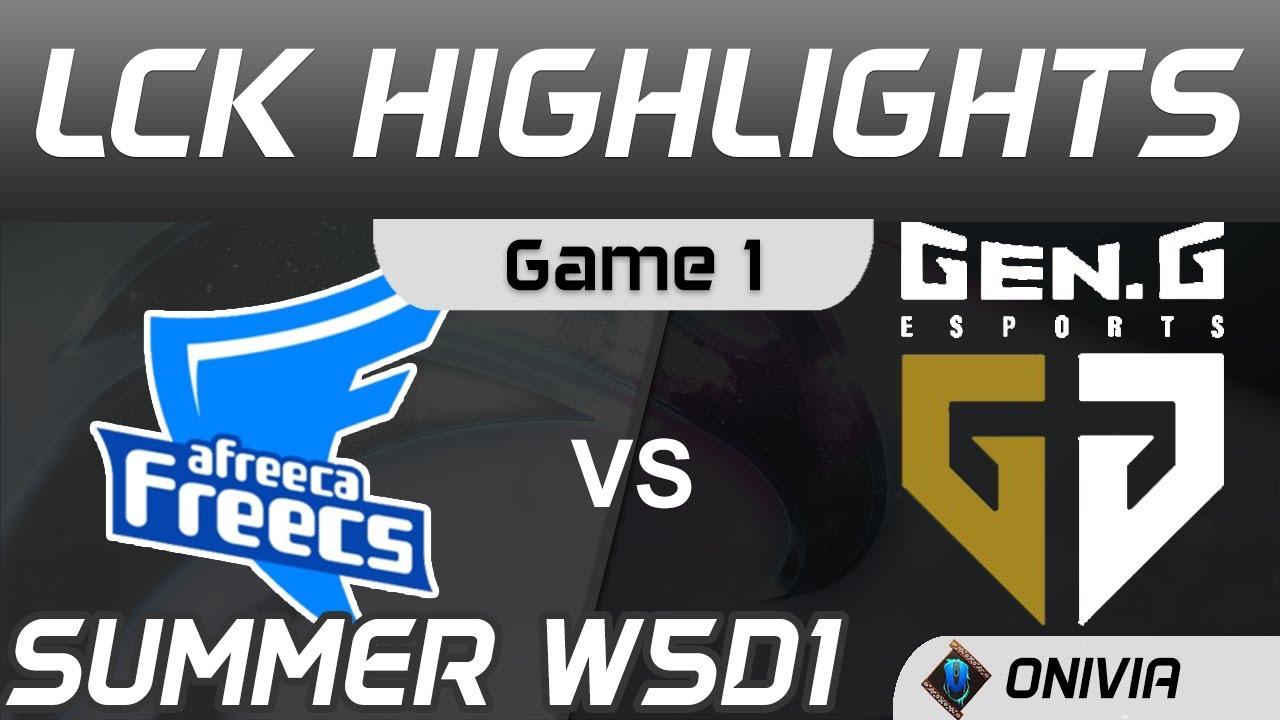 AF vs GEN Highlights Game 1 LCK Summer Season 2020 W5D1 Afreeca Freecs vs Gen G by Onivia thumbnail