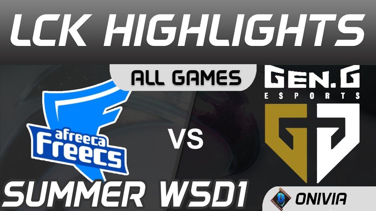 AF vs GEN Highlights ALL GAMES LCK Summer Season 2020 W5D1 Afreeca Freecs vs Gen G by Onivia thumbnail