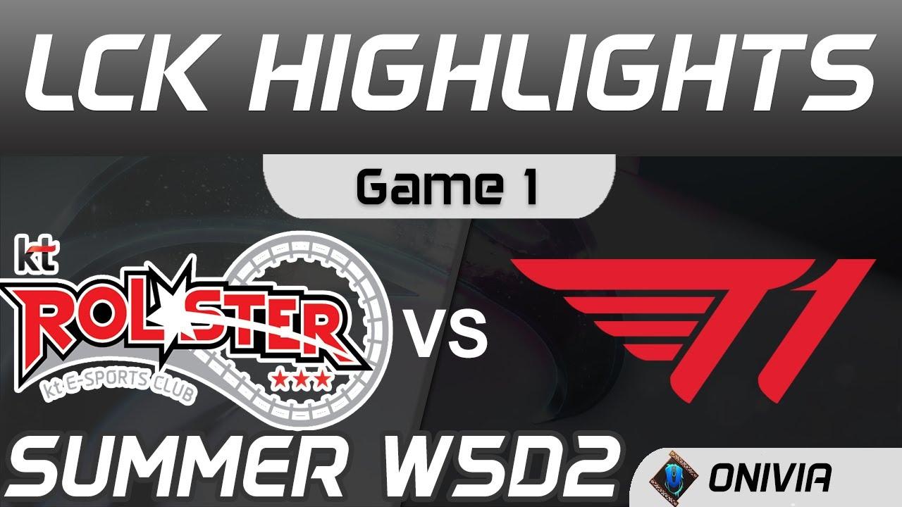 KT vs T1 Highlights Game 1 LCK Summer Season 2020 W5D2 KT Rolster vs T1 by Onivia thumbnail