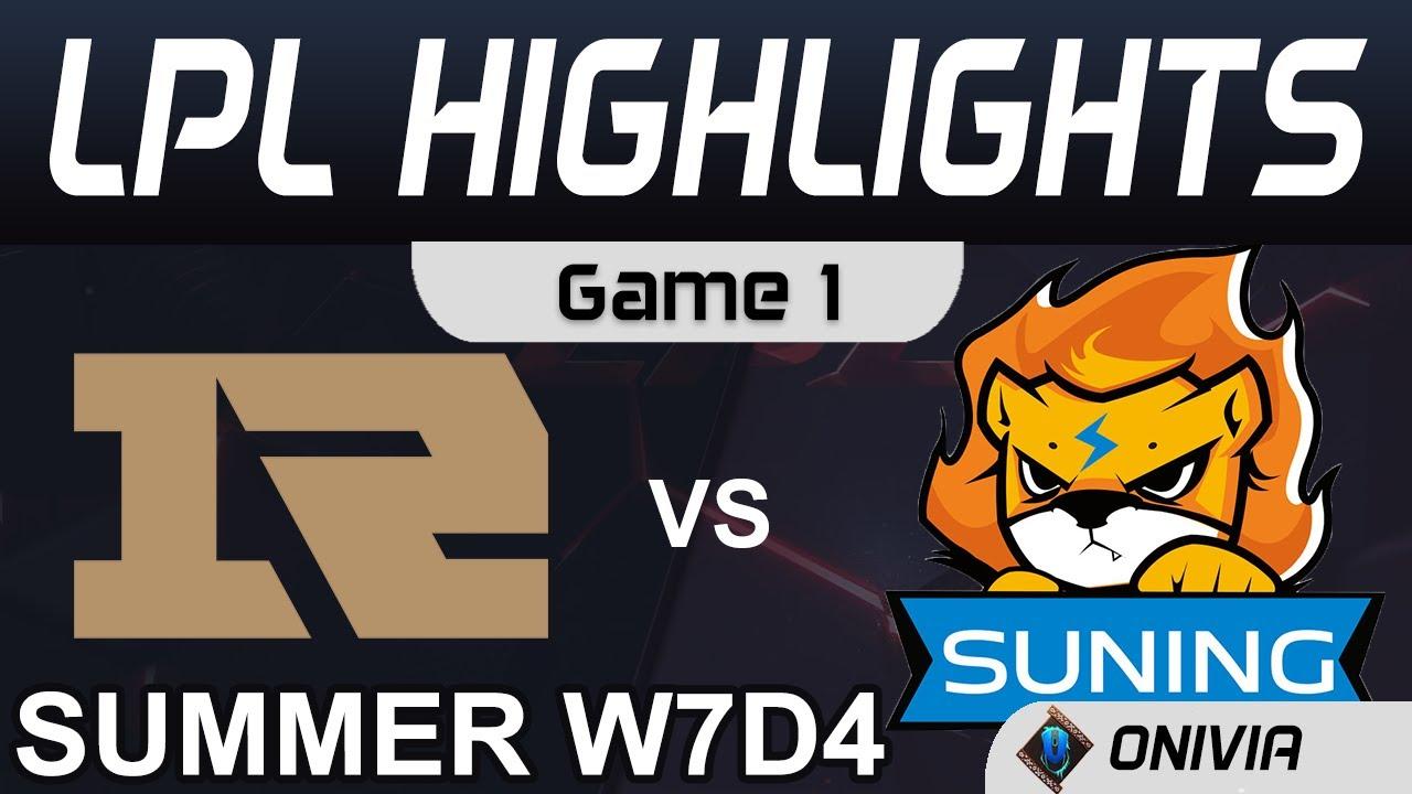 RNG vs SN Highlights Game 1 LPL Summer Season 2020 W7D4 Royal Never Give Up vs Suning by Onivia thumbnail