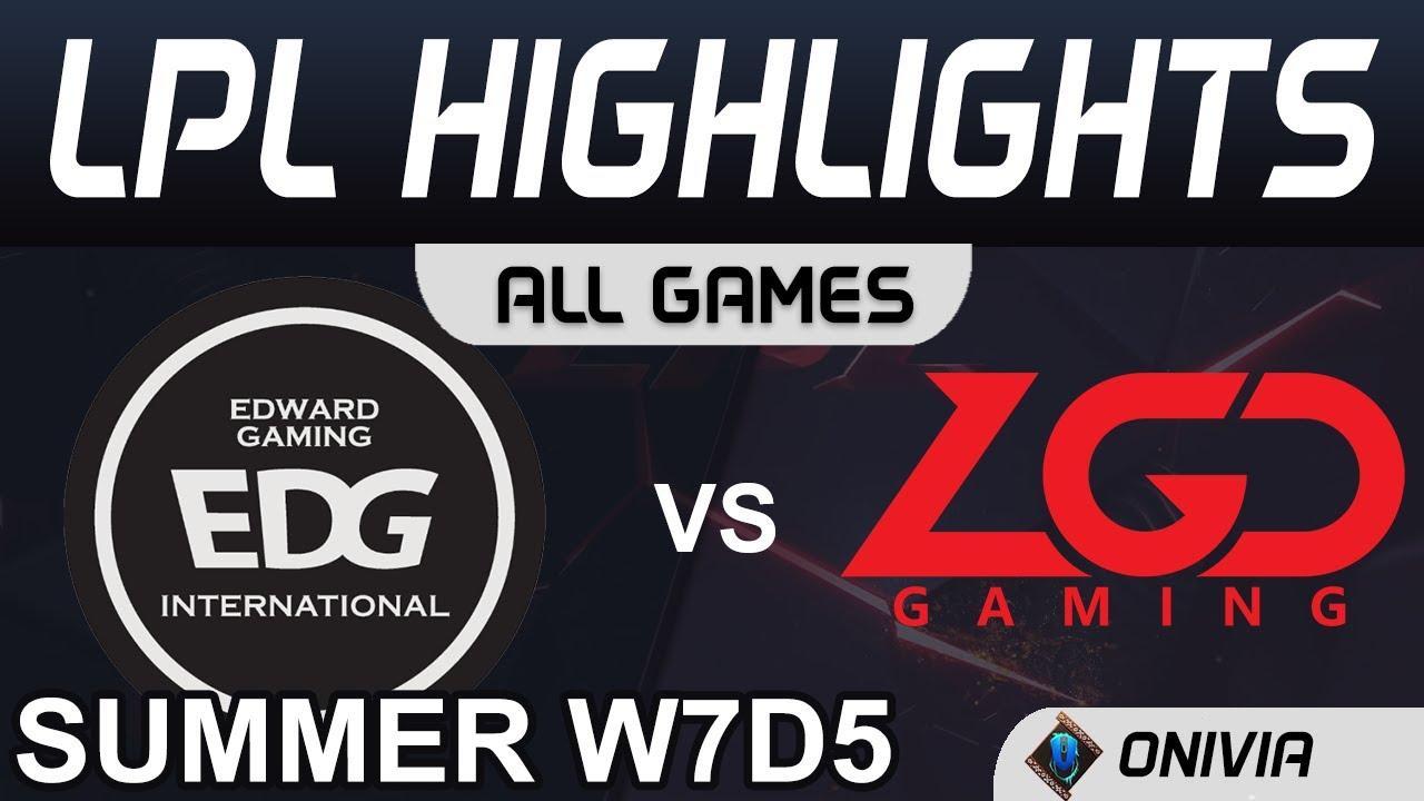 EDG vs LGD Highlights ALL GAMES LPL Summer Season 2020 W7D5 EDward Gaming vs LGD Gaming by Onivia thumbnail