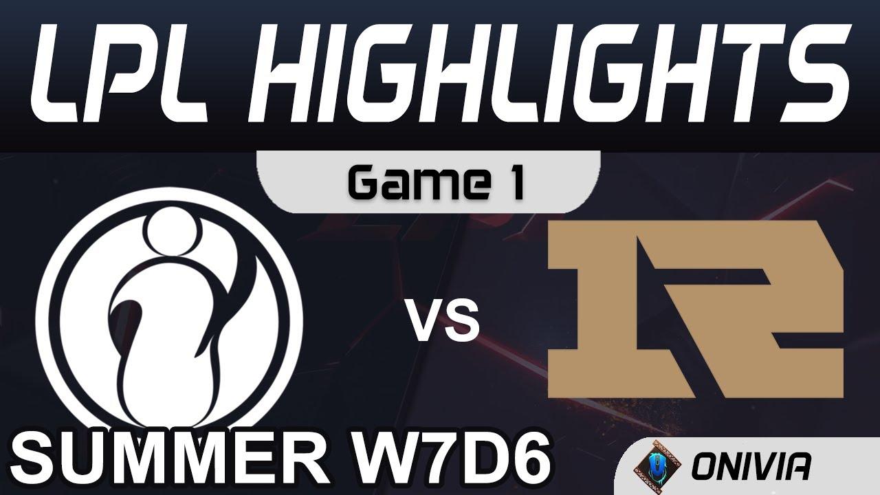 IG vs RNG Highlights Game 1 LPL Summer Season 2020 W7D6 Invictus Gaming vs Royal Never Give Up by On thumbnail